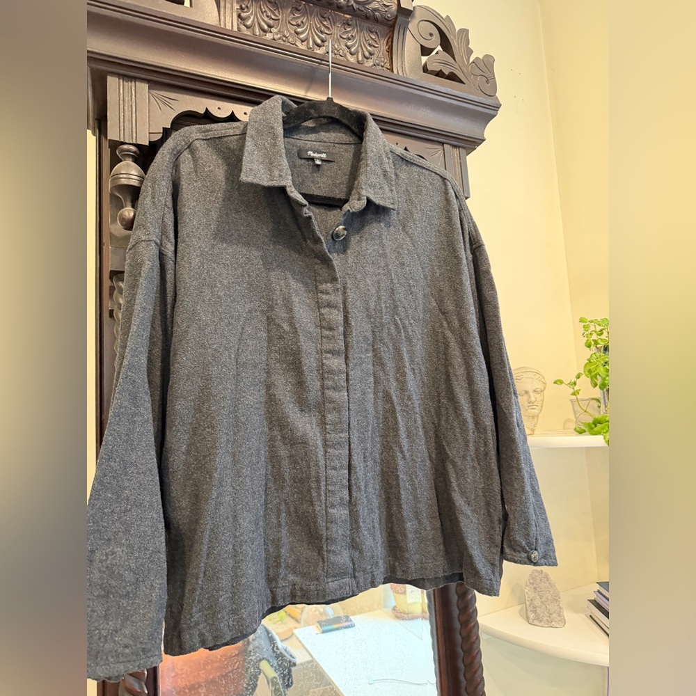 Madewell Hvywt Flannel Button Down